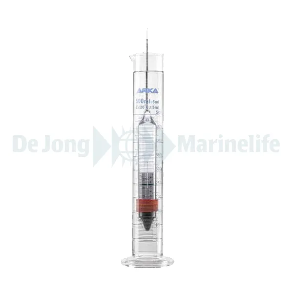 Hydrometer incl. Thermometer + Measuring cylinder made of bo