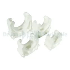 PVC pipe clamp Ø 32 mm white open