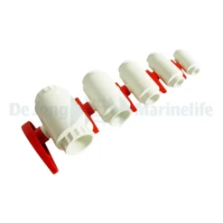 PVC TrueUnionBallValve white/red Ø 40 mm | Super tiny