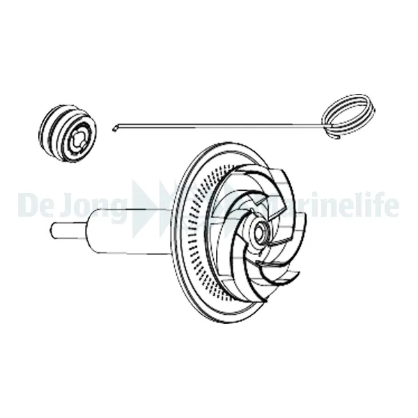 SYNCRA HF 10.0 ROTOR+CERAMIC SHAFT + HOOK+ BOTTOM BEARING | S/M
