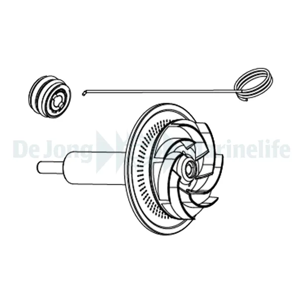 SYNCRA HF 12.0 ROTOR+CERAMIC SHAFT + HOOK+ BOTTOM BEARING | S/M