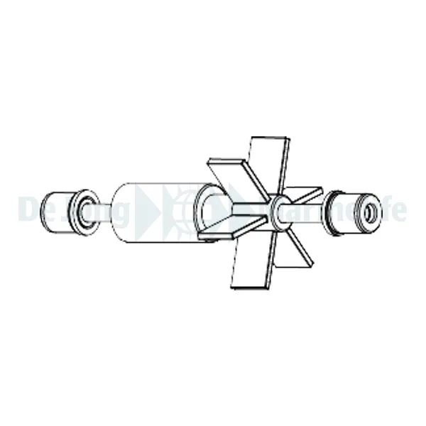 SPACE EKO+ 300 ROTOR + STAINLESS STEEL SHAFT+ RUBBERS | S