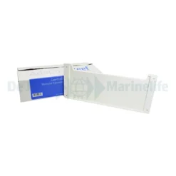 Controller Cabinet Recessed Faceplate - White - Double Slat | S/M