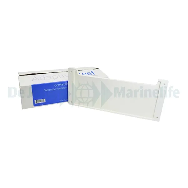 Controller Cabinet Recessed Faceplate - White - Double Slat | S/M