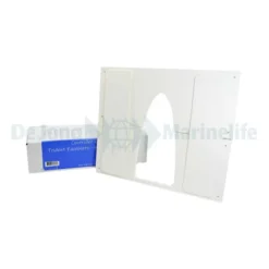Controller Cabinet Trident Faceplate - White - Quad Slat | S/M