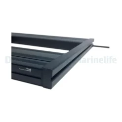 Decor endcaps for narrowing Aquatic Life hybrid fixture to 4