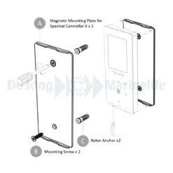 Magnetic Mount Plate for Spectral X Controller | S