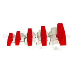 PVC True Union Ball Valves white/red Ø 40mm | S